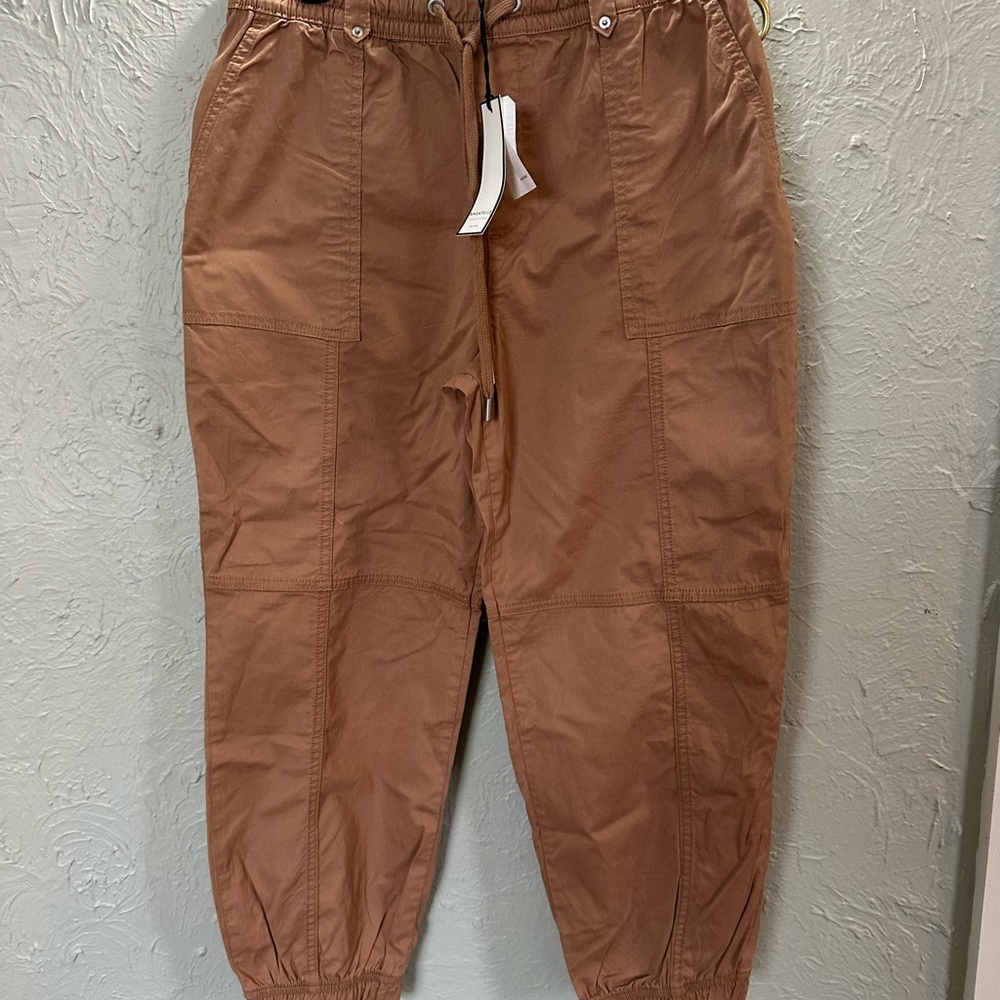 Women’s Khaki Brown Utility Jogger Pants